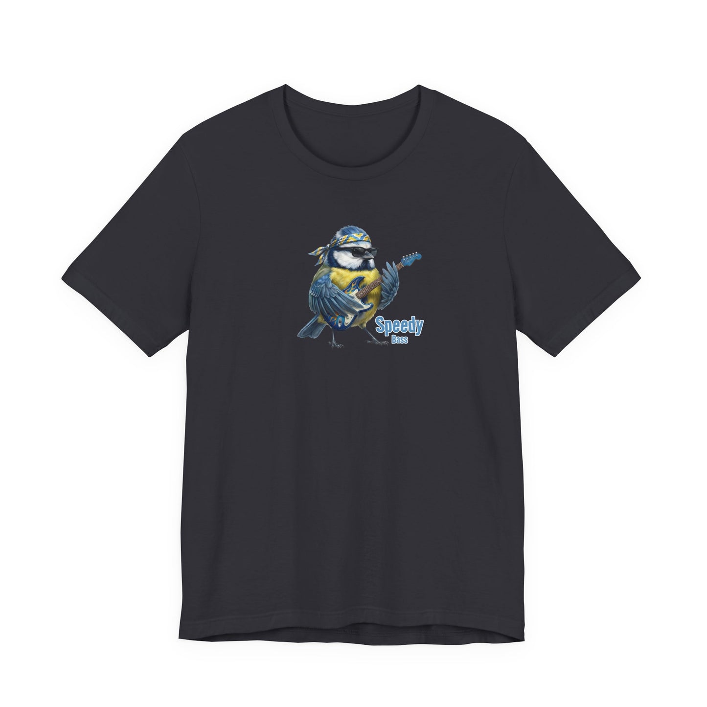 Speedy die Blaumeise (Bass) – Offizielles The Backyard Birds Premium T-Shirt