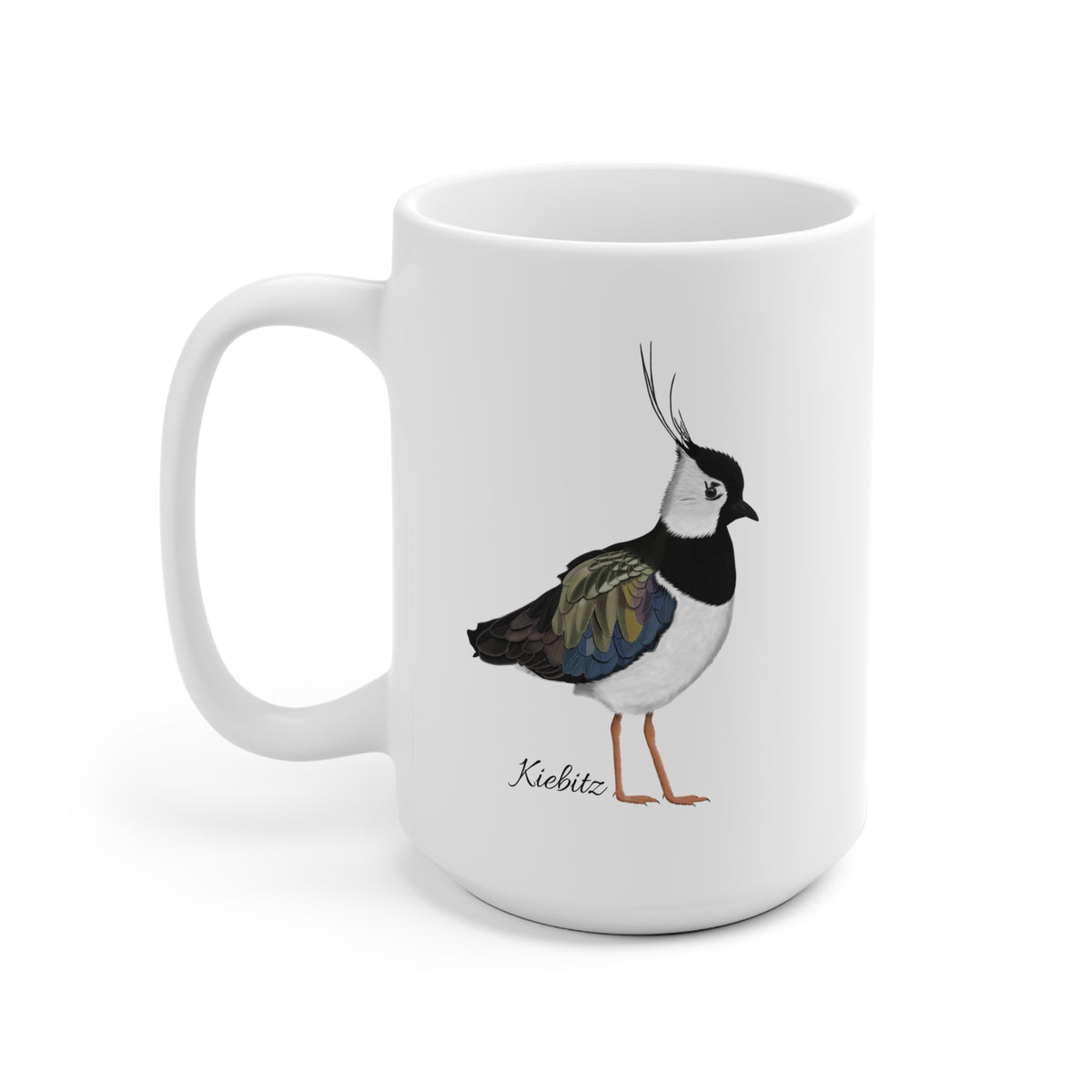 Kiebitz Keramik Tasse – Beidseitig bedruckte Vogel Tasse für Vogelbeobachter