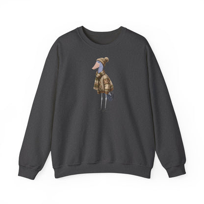 Schuhschnabel in Strick Weihnachts-Sweatshirt | Unisex Vogel Sweater für Vogelfreunde & Vogelbeobachter