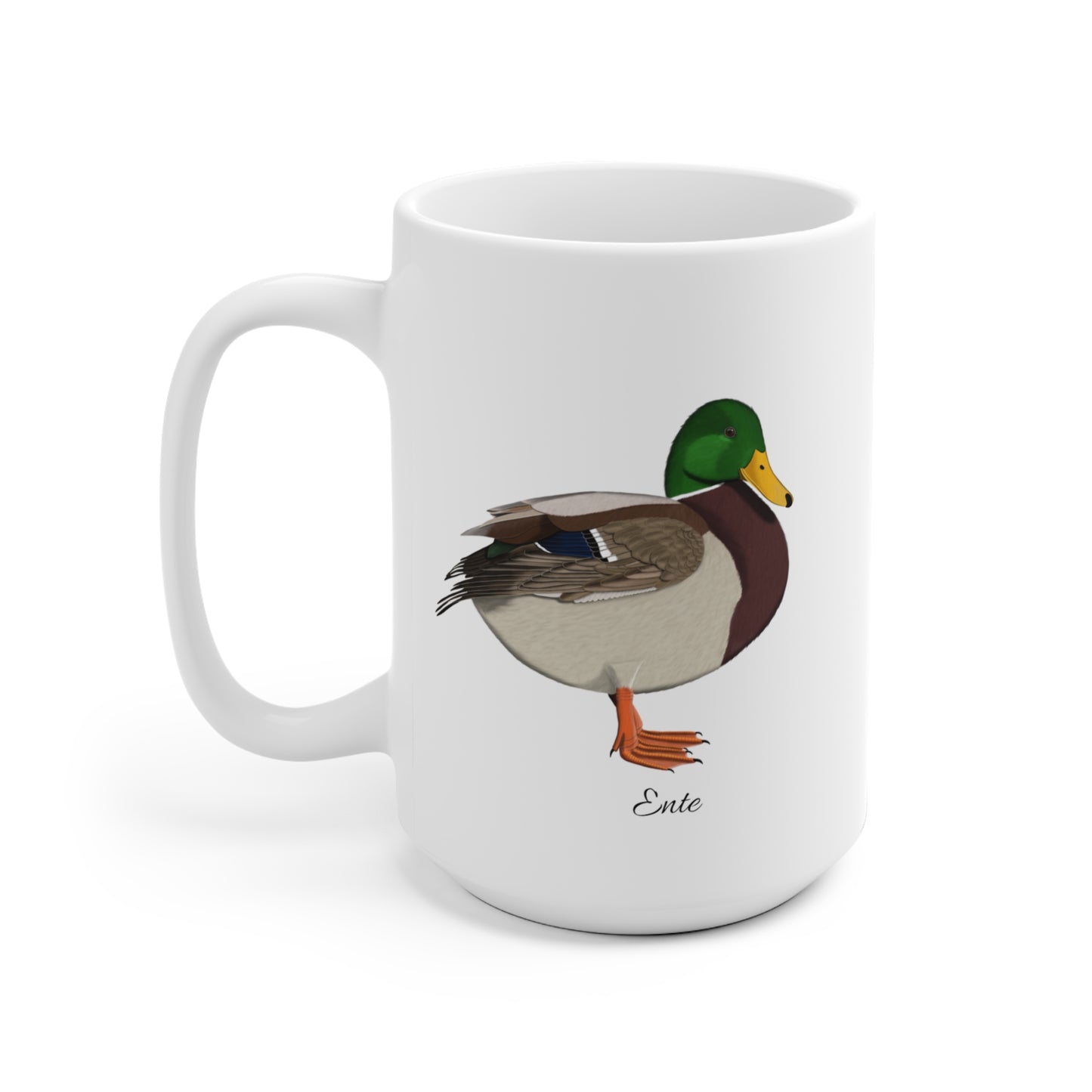 Ente Vogel Tasse Weiß für Vogelbeobachter