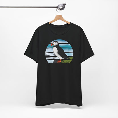 Papageitaucher am Meer Vogel T-Shirt für Vogelfreunde und Vogelbeobachter