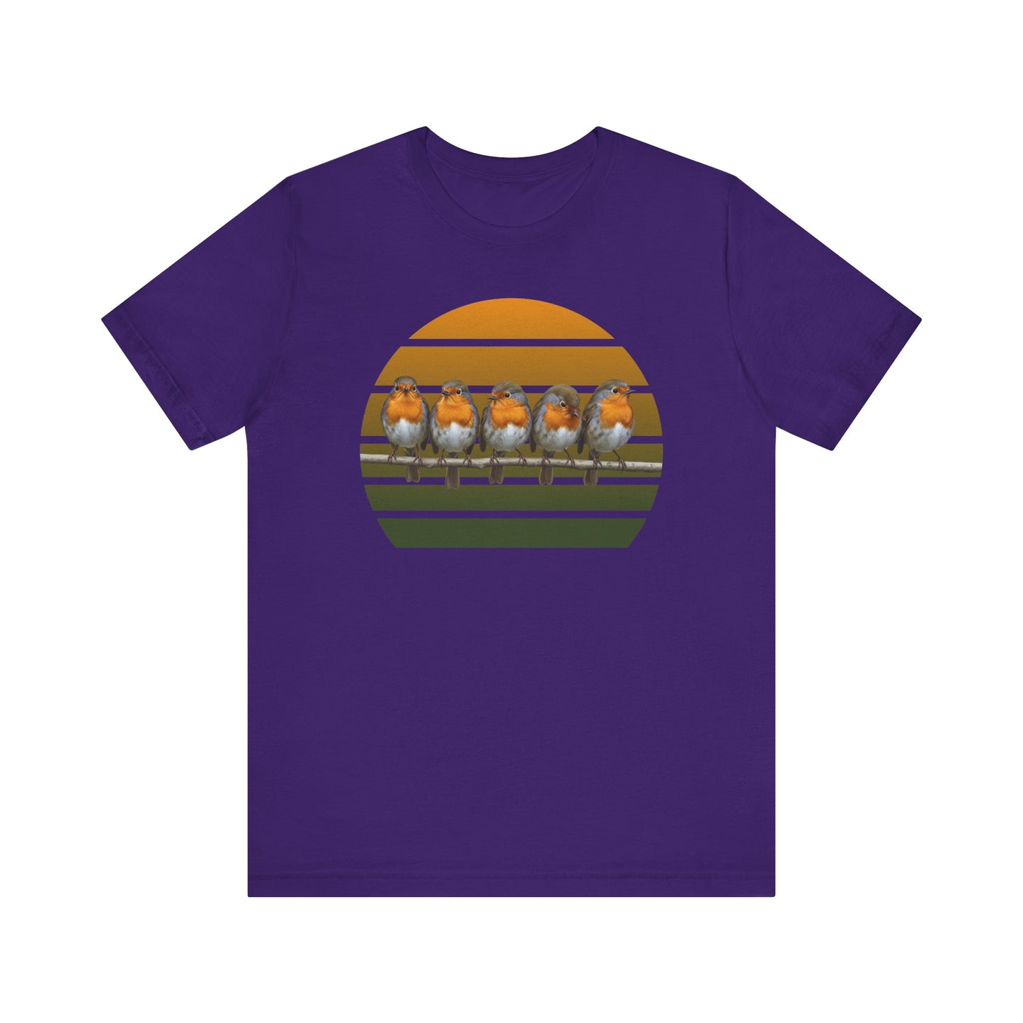 Rotkehlchen Premuim T-Shirt | Geschenk für Vogelbeobachter | jz.birds