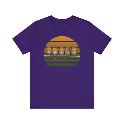Rotkehlchen Premuim T-Shirt | Geschenk für Vogelbeobachter | jz.birds
