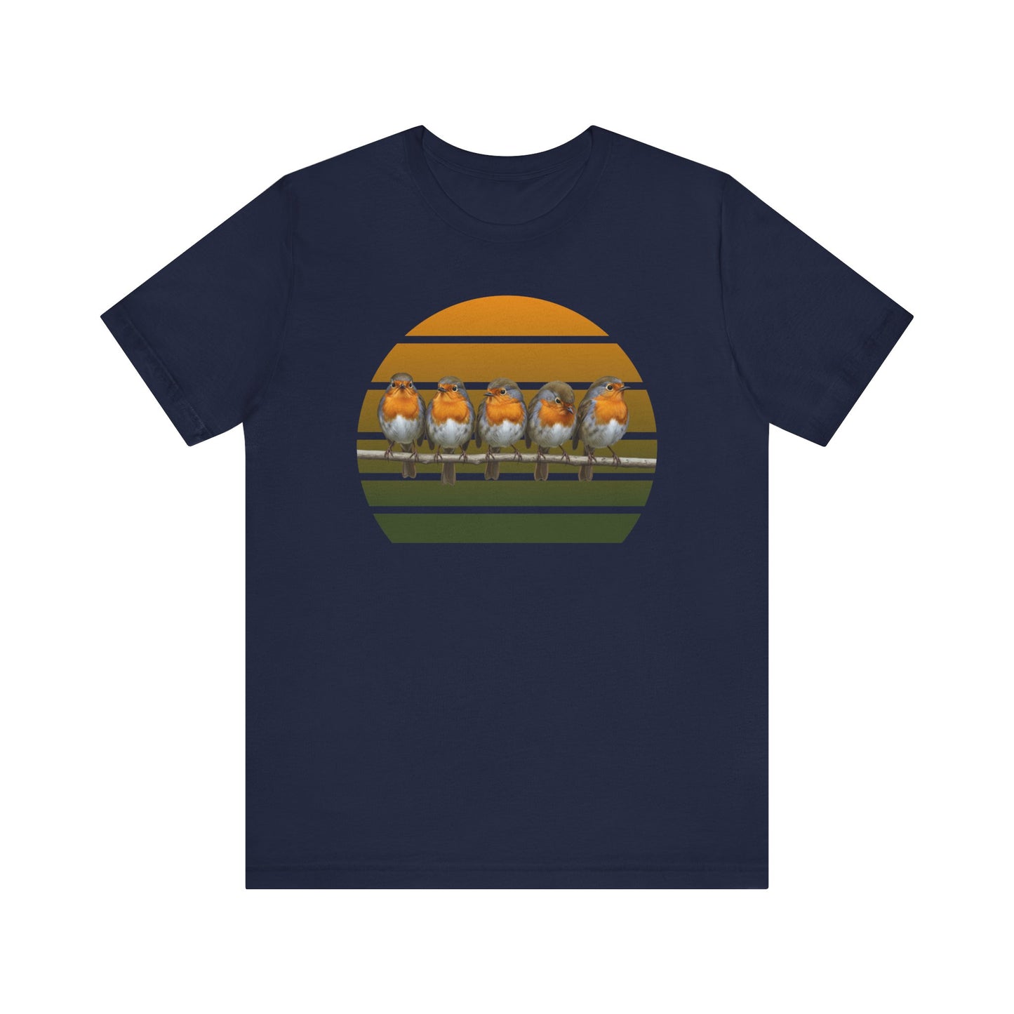 Rotkehlchen Premuim T-Shirt | Geschenk für Vogelbeobachter | jz.birds