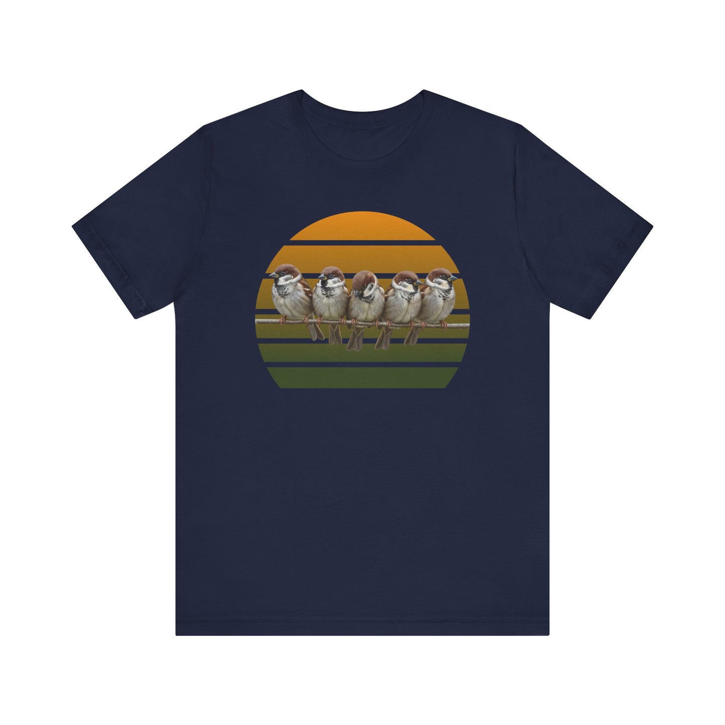 Spatzen Premuim T-Shirt | Geschenk für Vogelbeobachter | jz.birds