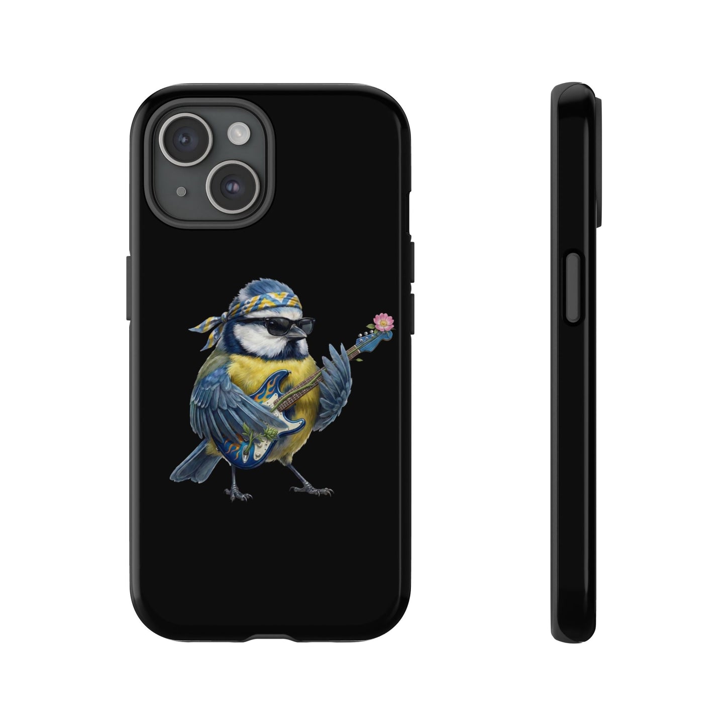 Bert Blumen-Gitarre Handyhülle (iPhone & Google Pixel) – Die Gartenvögel Band 2 Merch