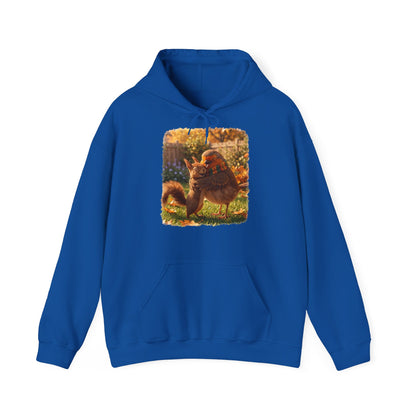 Hoodie Rosi Rotkehlchen & Eichhörnchen | Kapuzenpullover für Vogelfreunde