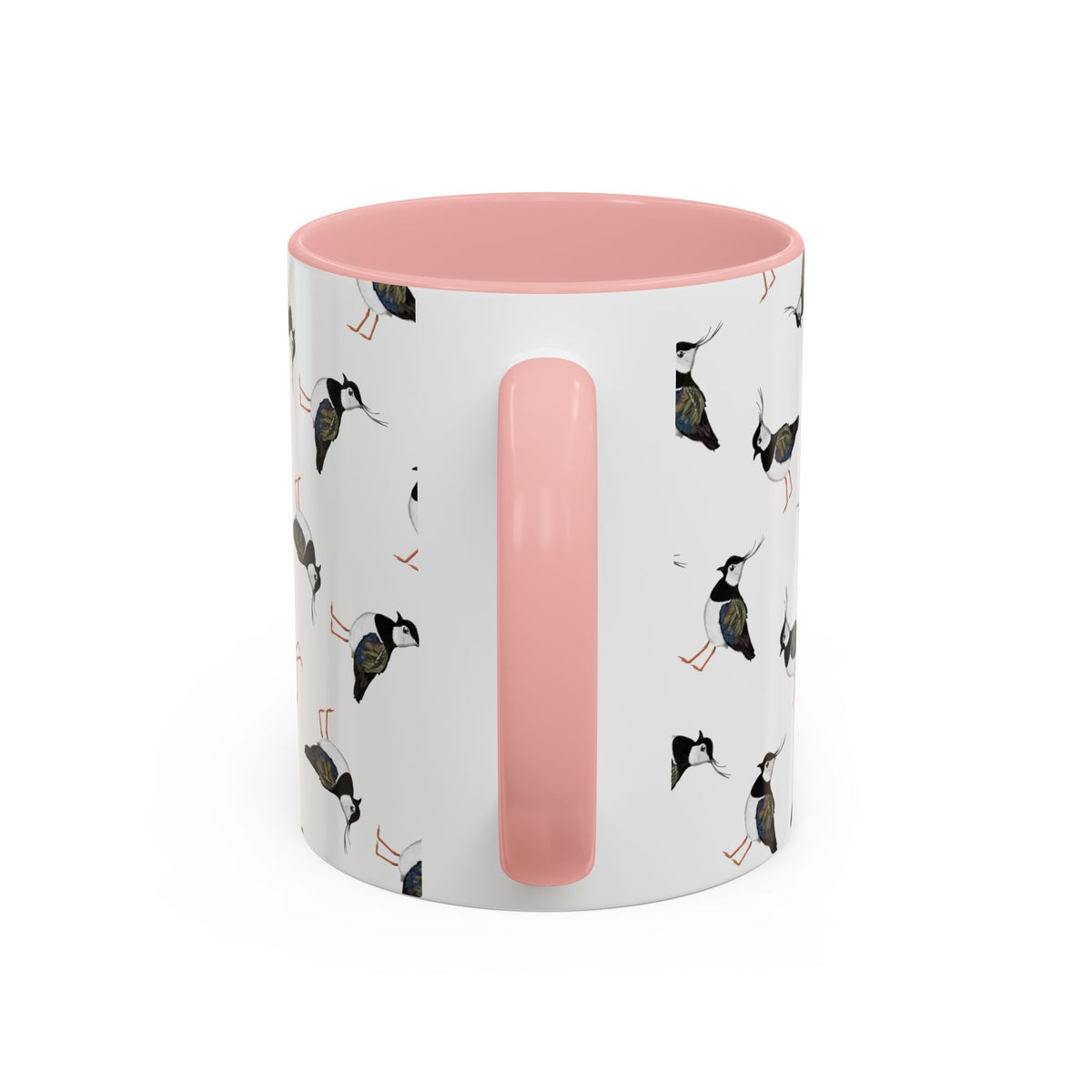 Kiebitz Tasse mit Streumuster | Vogelmotiv Kaffeebecher für Vogelbeobachter & Naturfreunde