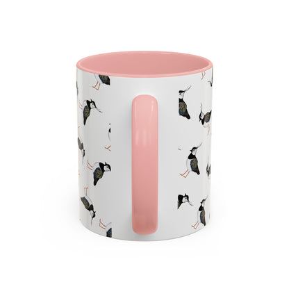 Kiebitz Tasse mit Streumuster | Vogelmotiv Kaffeebecher für Vogelbeobachter & Naturfreunde