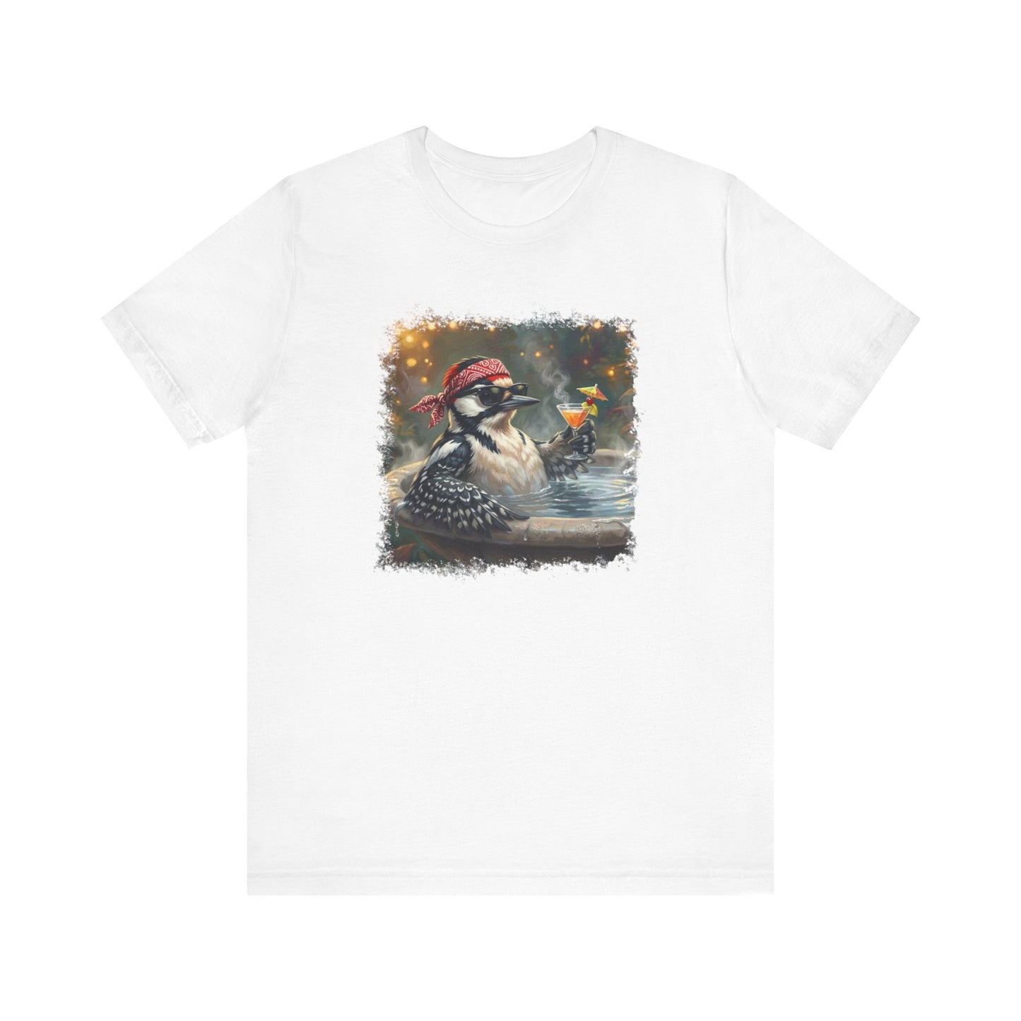 Specht Vogel T-Shirt mit band tshirt Hintergrund