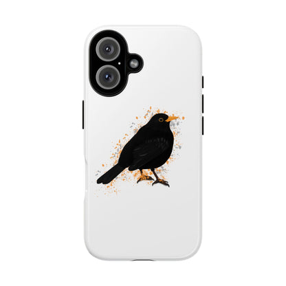 Amsel Vogel iPhone & Google Pixel Vogelmotiv Handyhülle Weiß