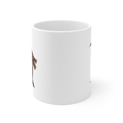 Pinguin mit Strickpullover Weihnachtliche Tasse mit Vogelmotiv – Ideal für Kakao & Kaffee