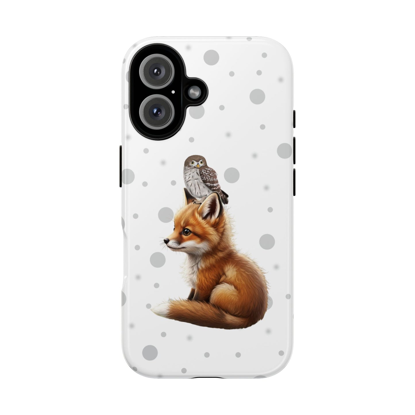 Eule mit Fuchs iPhone & Google Pixel Tiermotiv Handyhülle - Tierisch guter Schutz