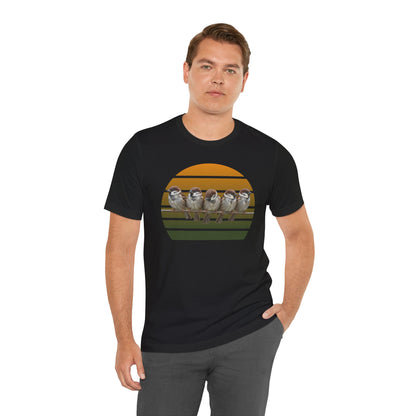 Spatzen Premuim T-Shirt | Geschenk für Vogelbeobachter | jz.birds