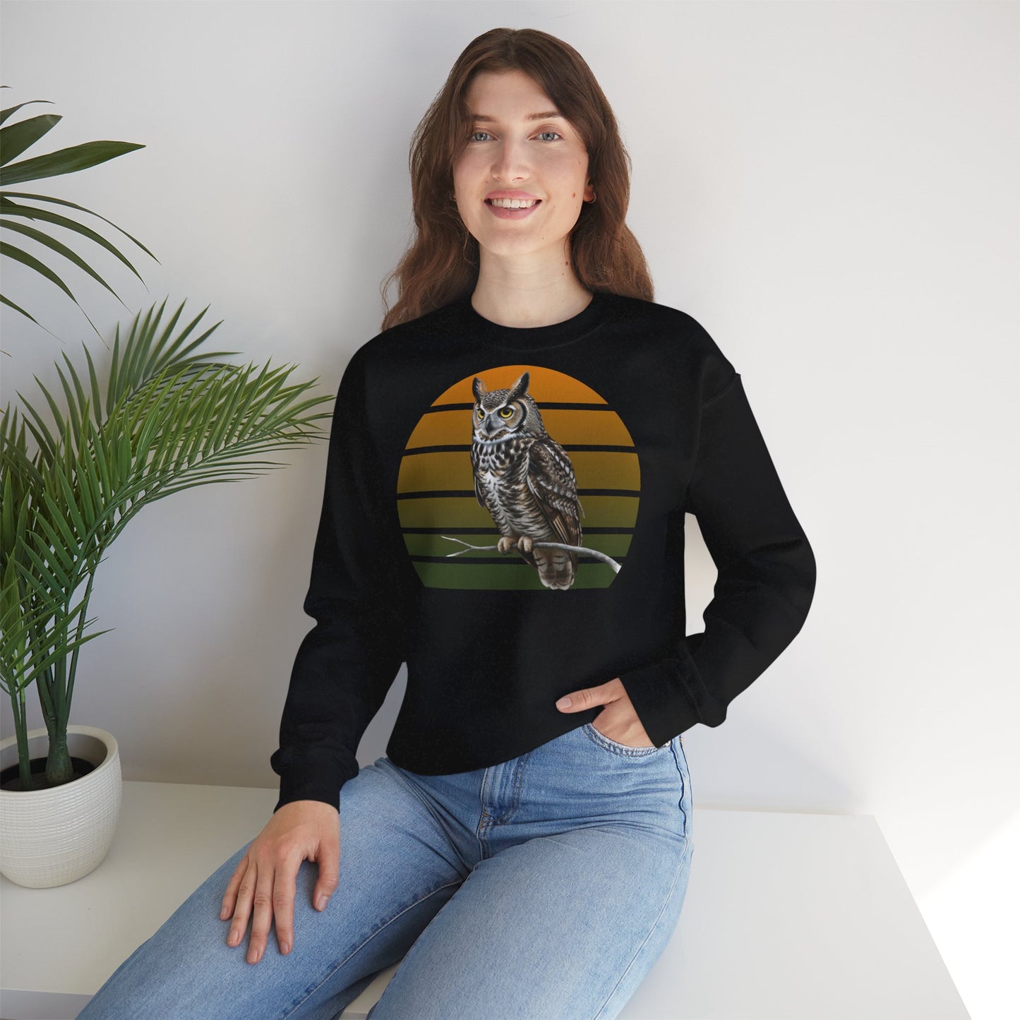 Uhu Eule Sweatshirt | Unisex Pullover für Vogelfreunde & Vogelbeobachter