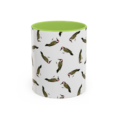 Grünspecht Tasse – Accent Coffee Mug und Birds Design Stil