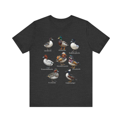 T-Shirt mit Entenarten: Vogel – bird graphic tee und watching gear Stil