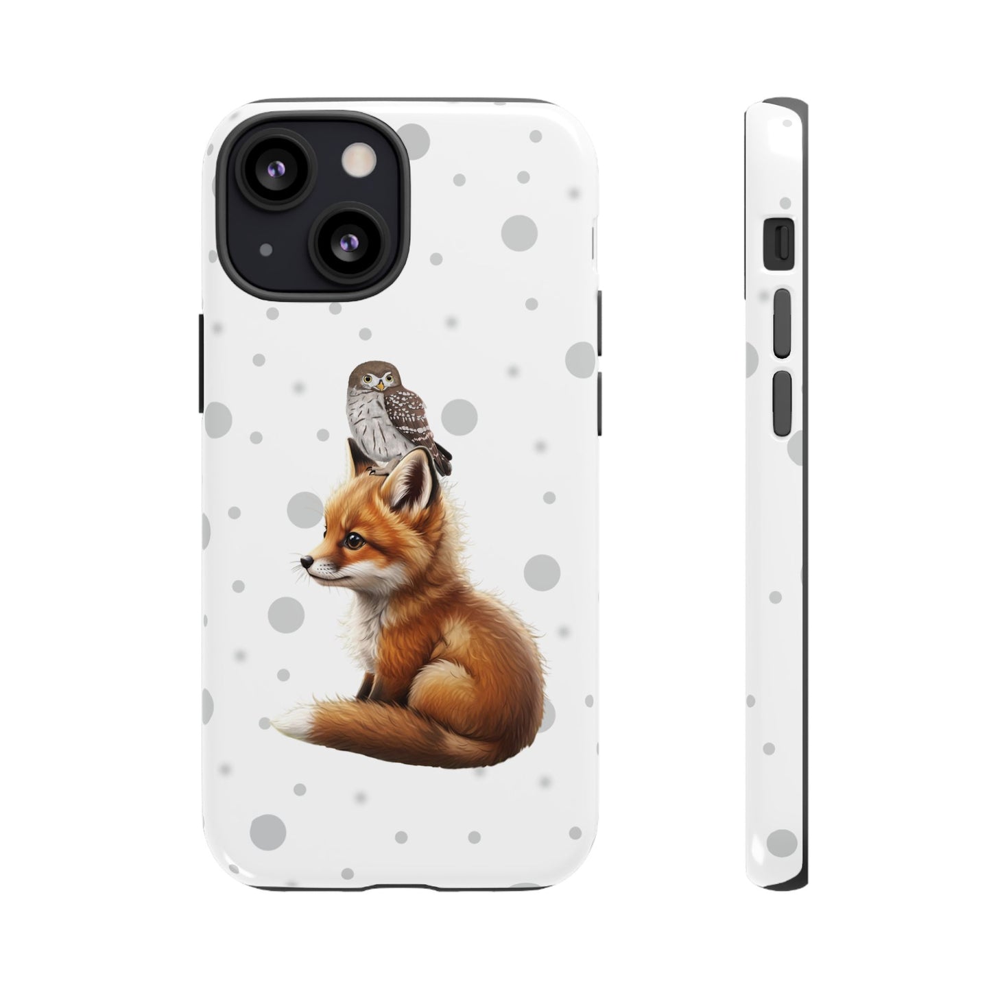 Eule mit Fuchs iPhone & Google Pixel Tiermotiv Handyhülle - Tierisch guter Schutz
