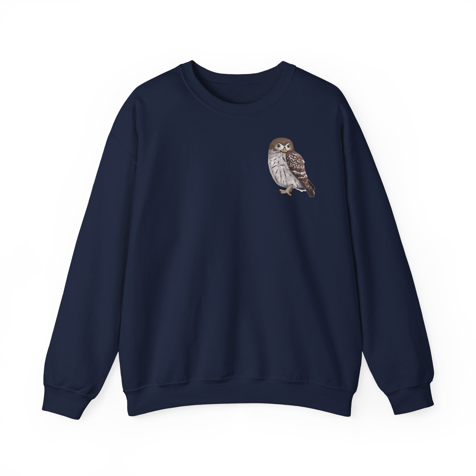 Kauz Sweatshirt Vogelmotiv – Animal Graphic Tee, Casual Everyday Wear