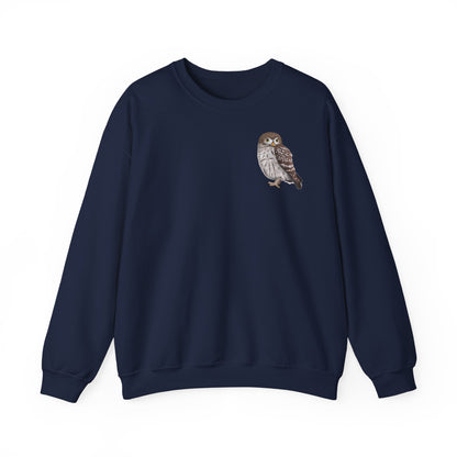 Steinkauz Eule Vogel Sweatshirt für Naturfreunde und Vogelbeobachter