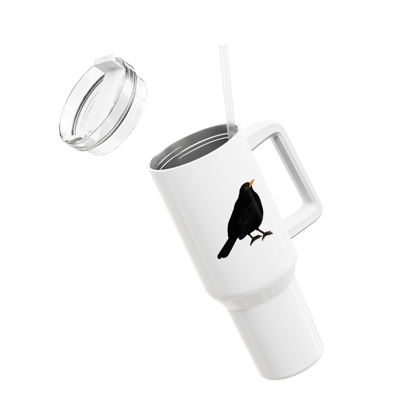 Amsel Thermo-Tumbler 40oz (1,2L) – Edelstahl Isolierbecher für Vogelbeobachter