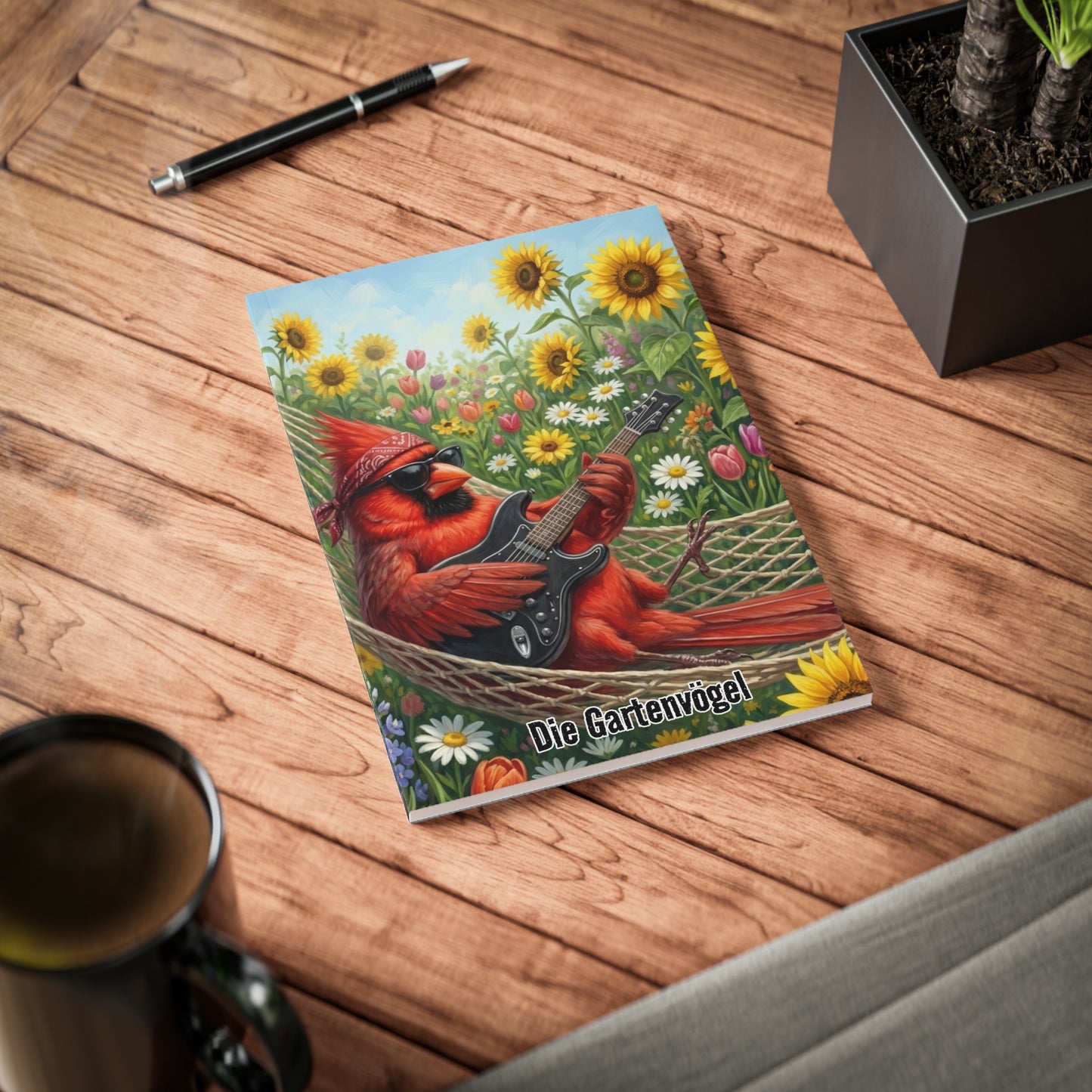 Chordinal mit Gitarre Notizbücher – a5 notebook, artistic