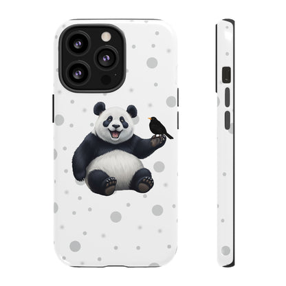 Amsel mit Panda iPhone & Google Pixel Tiermotiv Handyhülle - Tierisch guter Schutz