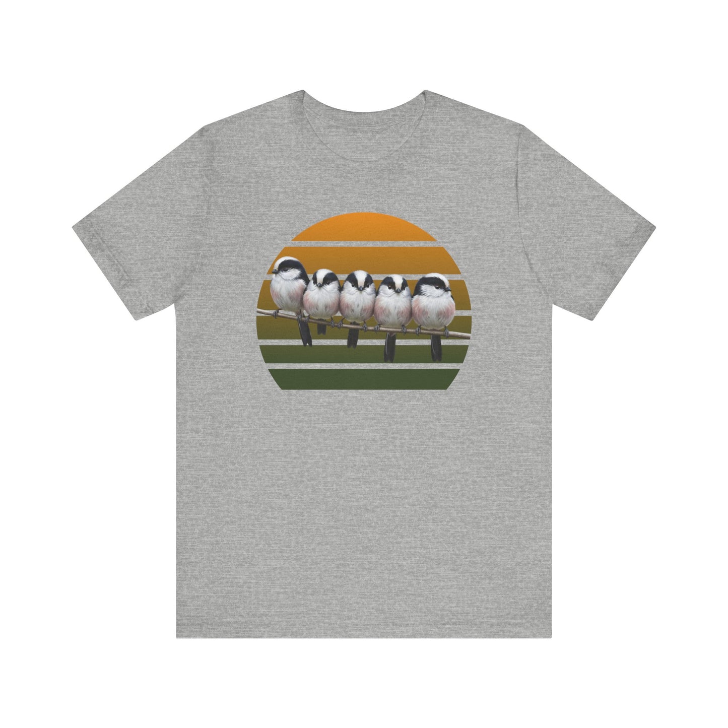 Schwanzmeisen Premuim T-Shirt | Geschenk für Vogelbeobachter | jz.birds