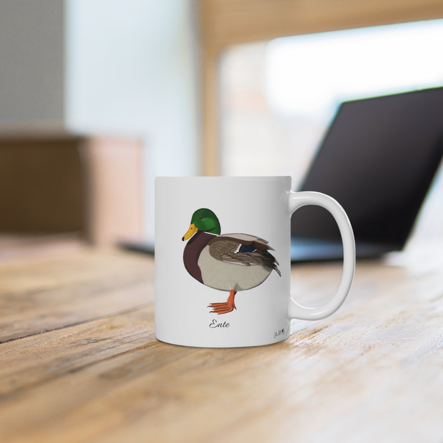 Ente Vogel Tasse Weiß für Vogelbeobachter