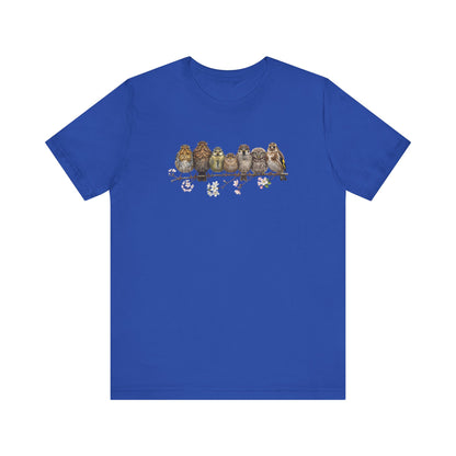 Rotkehlchen Amsel Blaumeise Jungvogel Premium T-Shirt | Frühlingsblüten Vogelmotiv für Vogelbeobachter