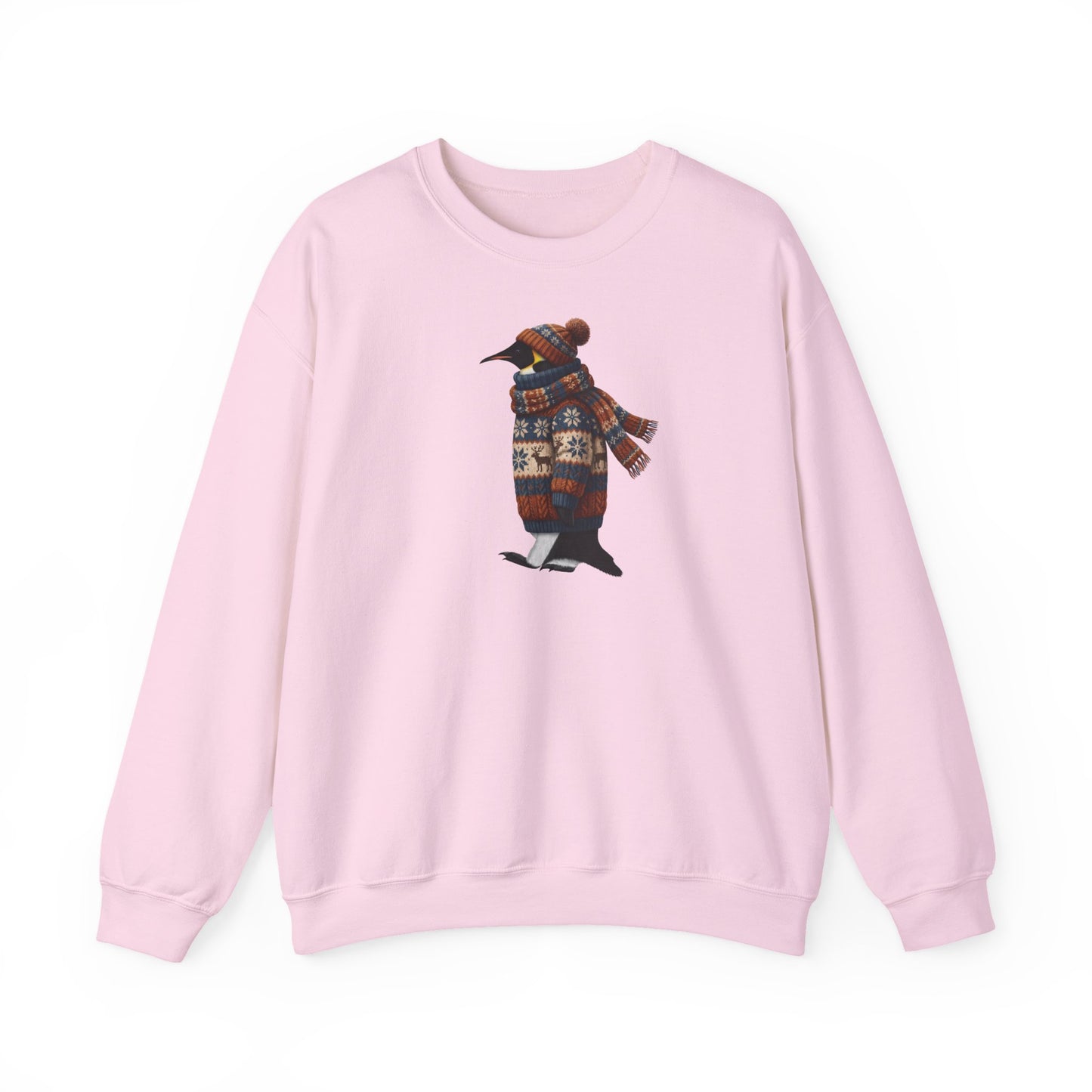 Pinguin in Strick Weihnachts-Sweatshirt | Unisex Vogel Sweater für Vogelfreunde & Vogelbeobachter