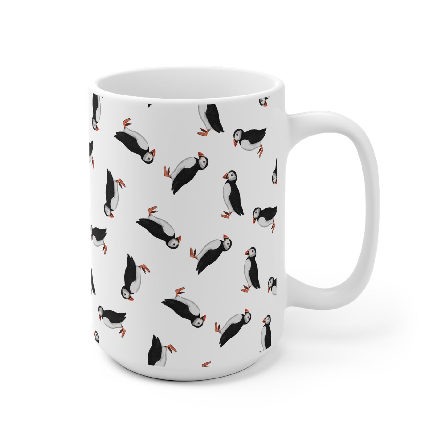 Papageitaucher Tasse mit 11 oz Hintergrund
