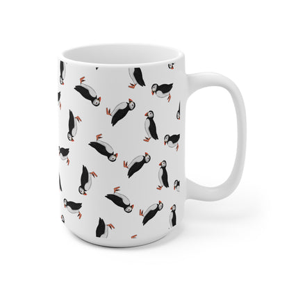 Papageitaucher Tasse mit 11 oz Hintergrund