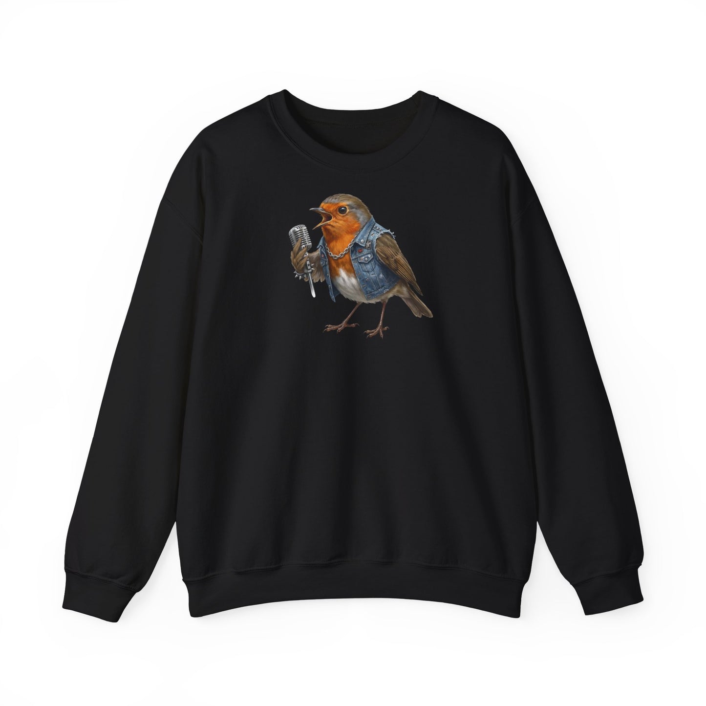 Rotkehlchen Sweatshirt Vogelmotiv – Animal Graphic Tee und Casual Everyday Wear Stil