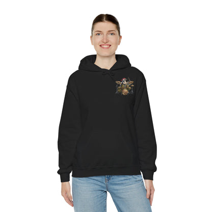 Sigi Specht am Schlagzeug – Premium Band-Hoodie | Die Gartenvögel