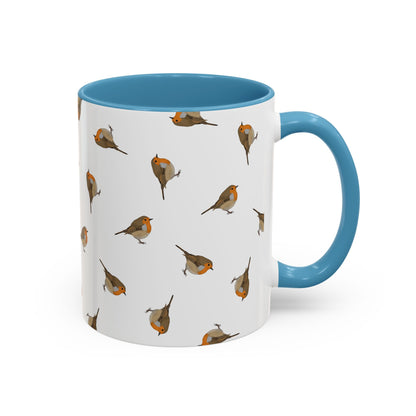 Rotkehlchen Tasse – Accent Coffee Mug, Birds Design