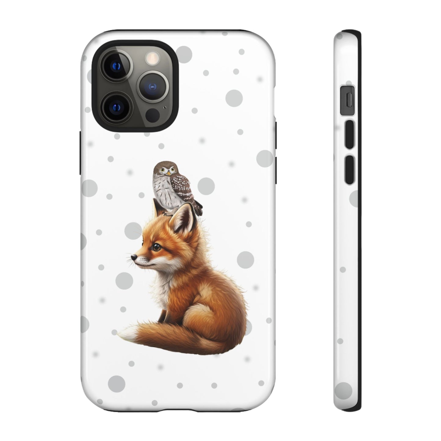 Eule mit Fuchs iPhone & Google Pixel Tiermotiv Handyhülle - Tierisch guter Schutz