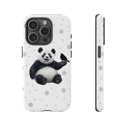 Amsel mit Panda iPhone & Google Pixel Tiermotiv Handyhülle - Tierisch guter Schutz