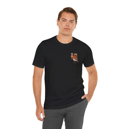 Premium T-Shirt Rosi Rotkehlchen & das Riesen-Eis | Geschenk für Vogelfreunde