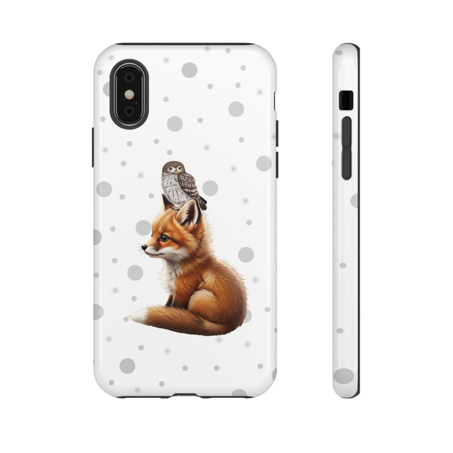 Eule mit Fuchs iPhone & Google Pixel Tiermotiv Handyhülle - Tierisch guter Schutz
