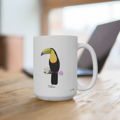 Tukan Vogel Tasse Weiß für Vogelbeobachter