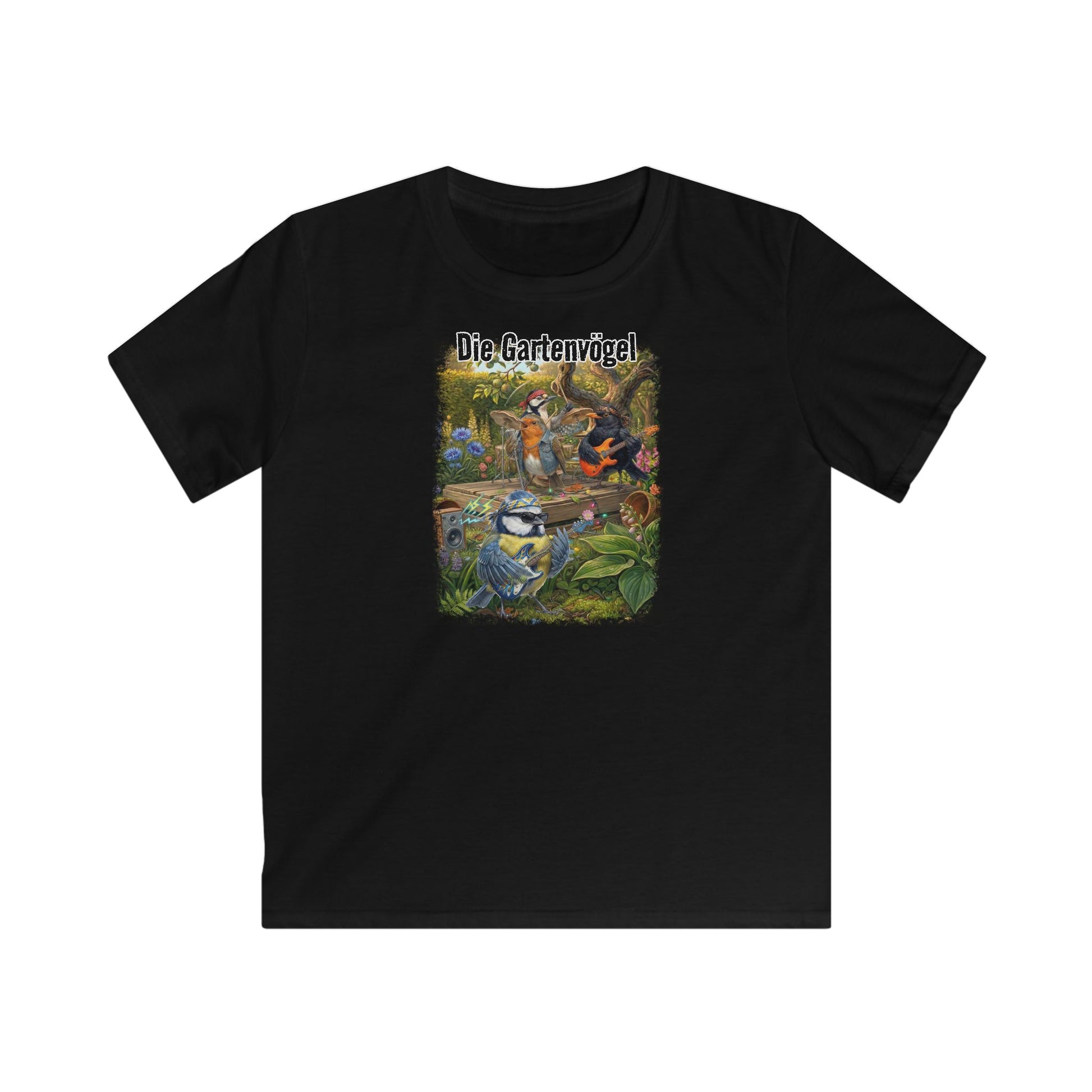 Bert Blaumeise live vor der Bühne (Vintage-Grunge) – Premium Kinder T-Shirt | Die Gartenvögel