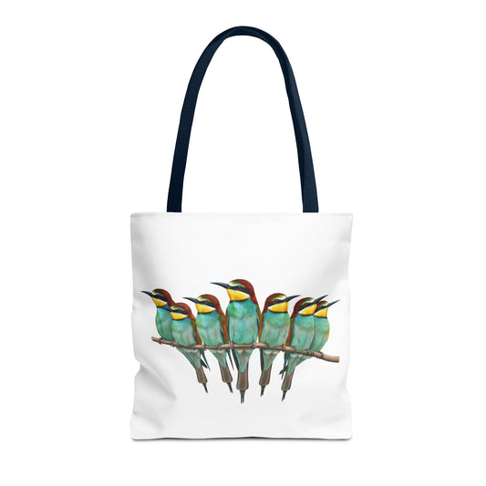 Bienenfresser Tragetasche 40x40cm Vogel Tasche Weiß für Vogelbeobachter