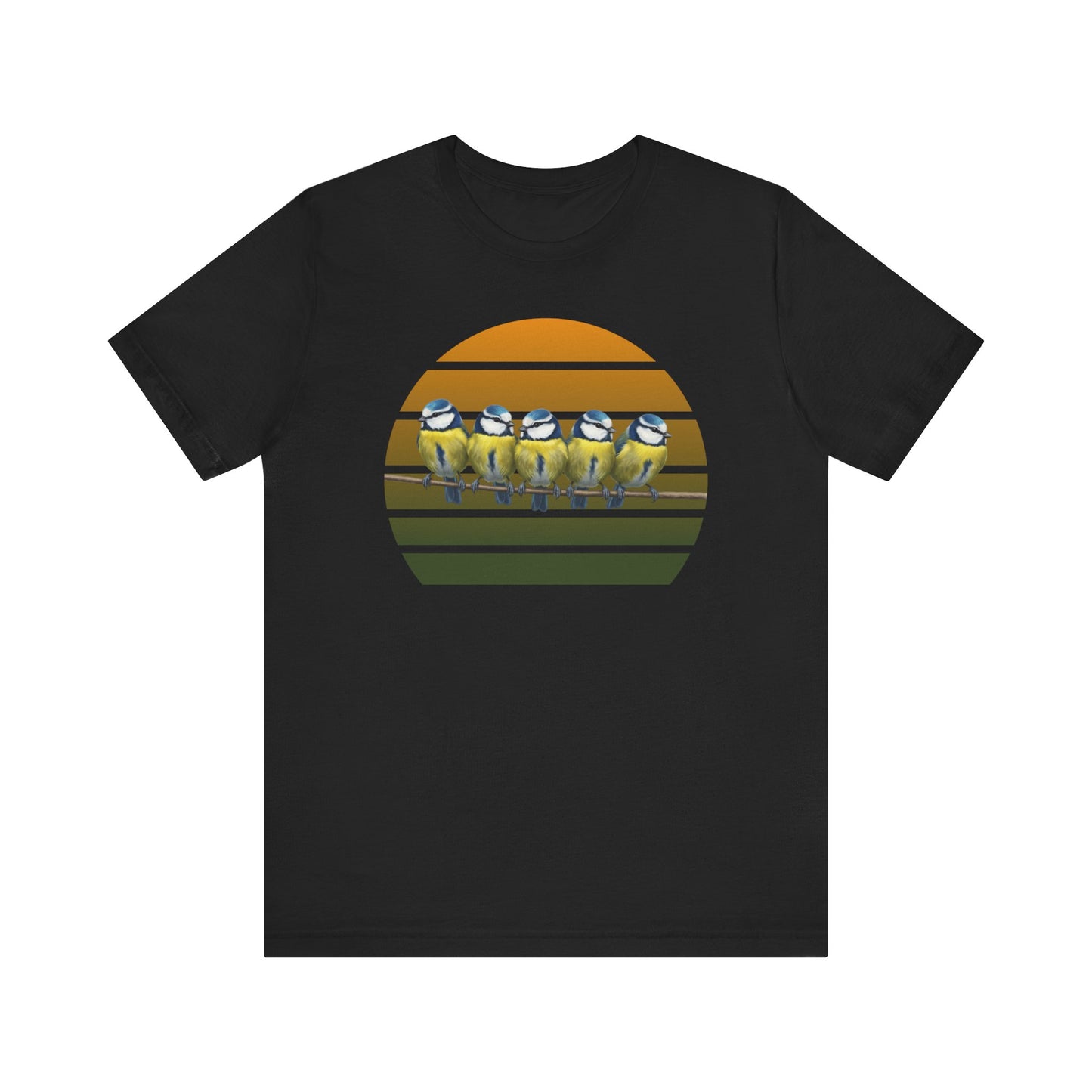 Blaumeisen Premuim T-Shirt | Geschenk für Vogelbeobachter | jz.birds