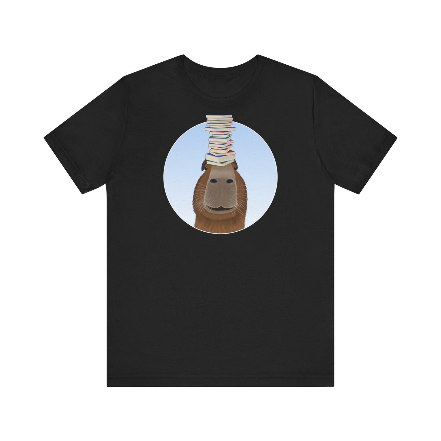 Capybara mit Büchern Lustiges T-Shirt für Capybara-Freunde