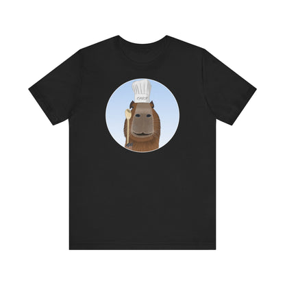 Capybara mit Kochmütze und Kochlöffel Chefkoch T-Shirt