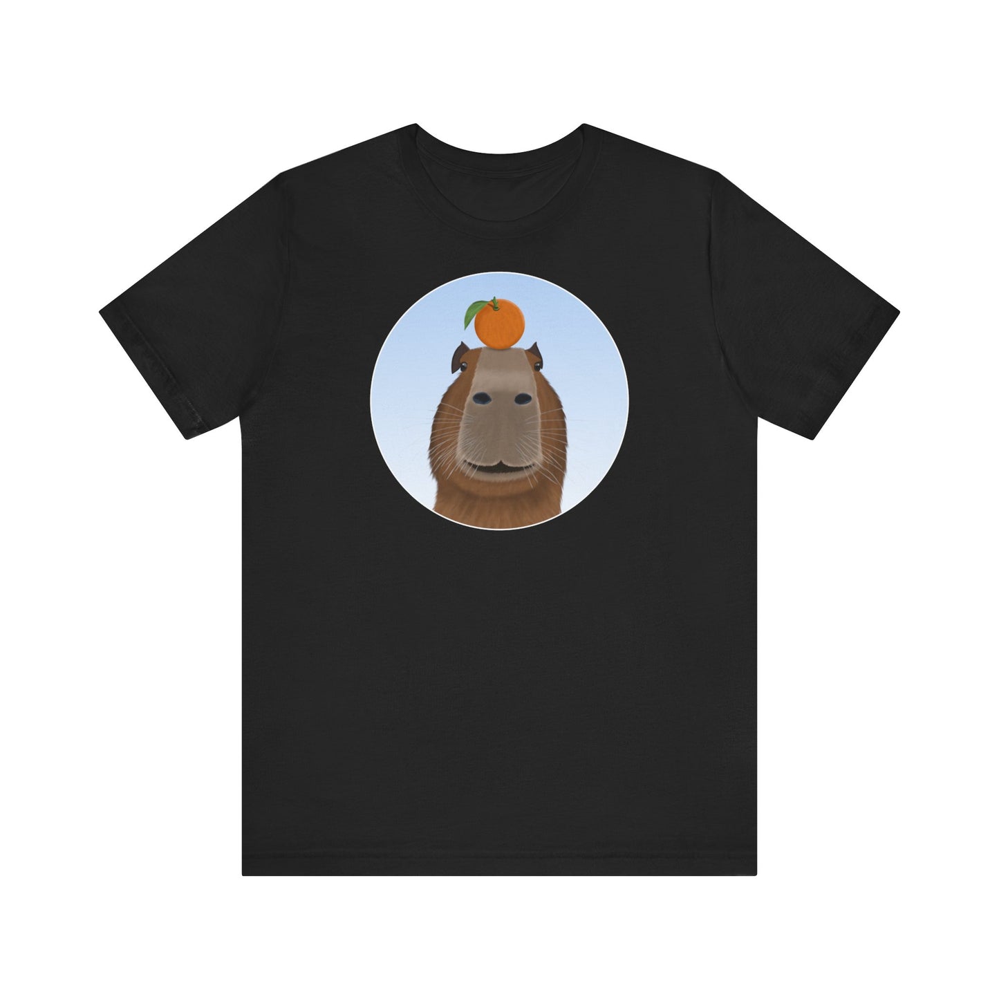 Capybara mit Orange Lustiges T-Shirt für Capybara-Freunde
