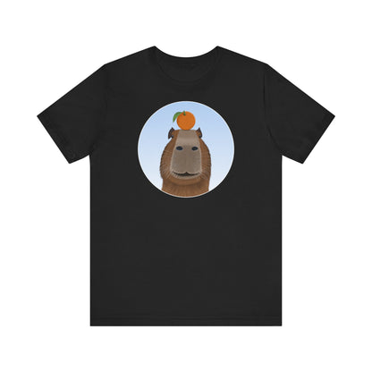 Capybara mit Orange Lustiges T-Shirt für Capybara-Freunde