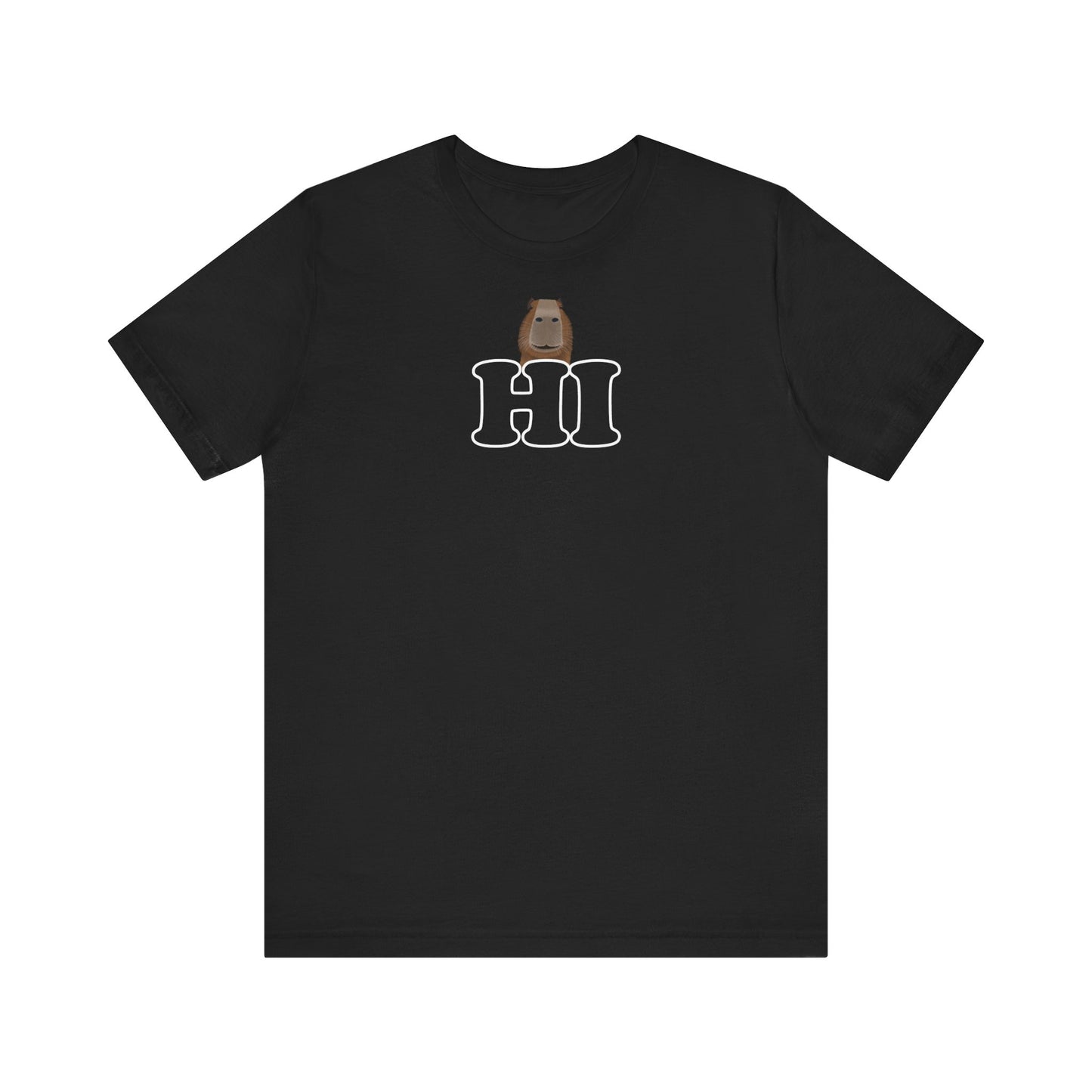 Capybara sagt Hi mit Lächeln Lustiges Capybara T-Shirt