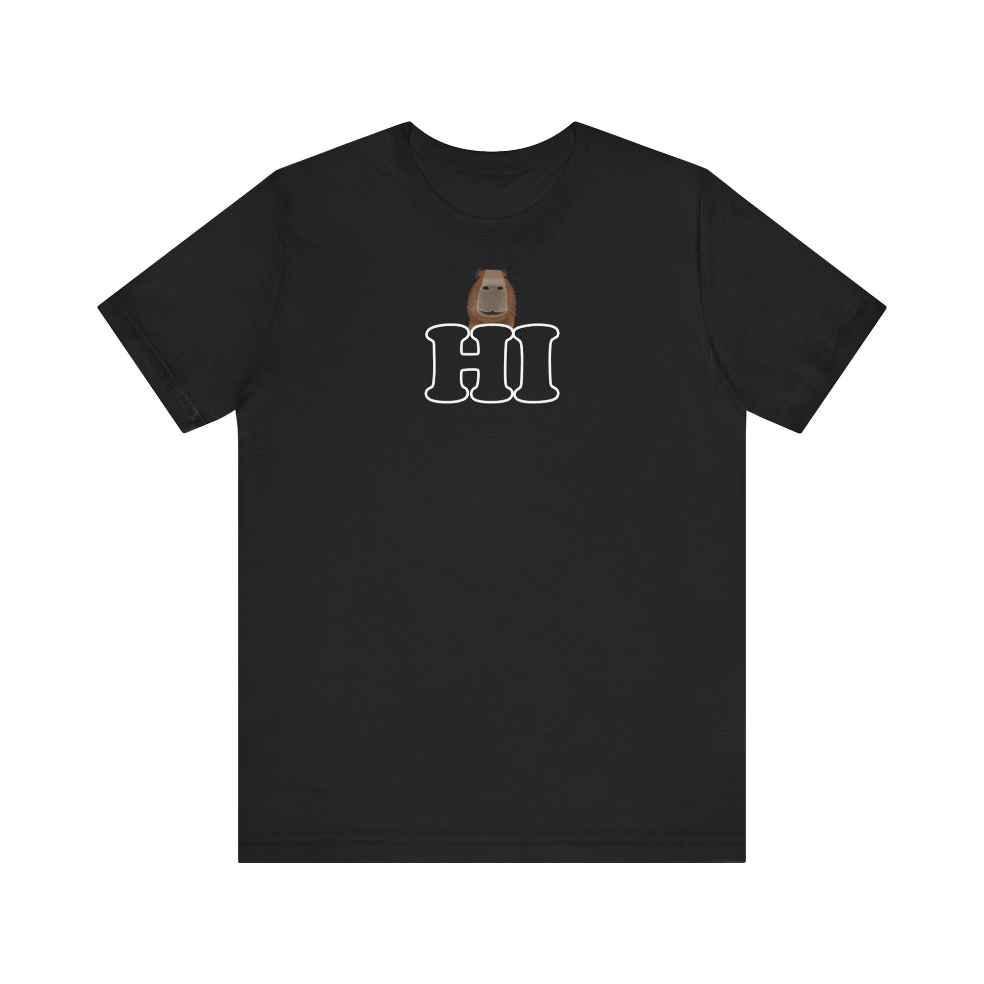 Capybara sagt Hi mit Lächeln Lustiges Capybara T-Shirt